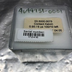 2 RASCO 4649751-0001 CONTACT KELVIN 0.95/6 US 100/10 LEFT,03.5000.0075, 172416