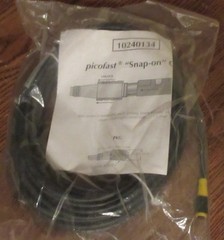 Turck M8 Picofast Female Connector Straight Nickel Plated Brass 6×26 AWG Sealed