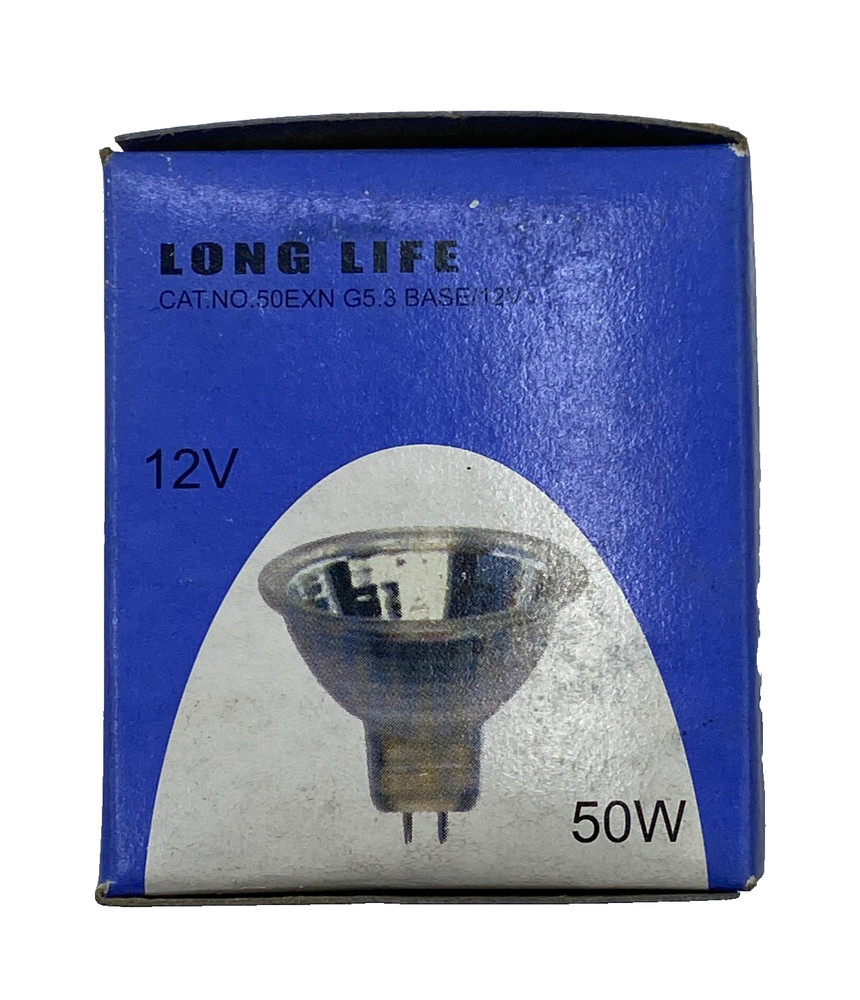 Lot of 8 Long Life 50EXN MR16 Halogen Flood Light Bulb 50W 12V G5.3 Bi-Pin Base