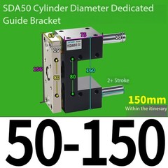 Cylinder Guide Bracket 32/40/50 for Fixing The Rack Extension Rod Accessory