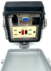 Hoffman A-C4DB9RJ45GFI Panel Interface Connector , New