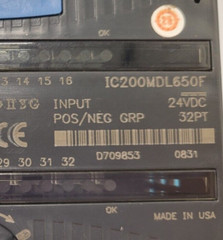 IC200MDL650F IC200CHS022J PLC INPUT MODULE GE FANUC NEW TAKE OUT