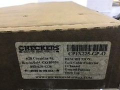 Checkers CP1X225-GP-0 General Purpose Cable Protector 1 Channel Open Top