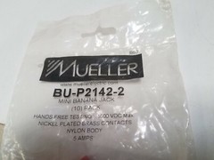 Mueller 10 pack Banana PLUG, Mini, 5A, Lot, Red NWK PN: BU-P2142-2
