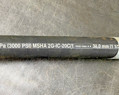 Parker No-Skive Hose 711-24 WP 21,0 MPa (3000 PSI) MSCHA 2G-IC-20C/1 1-1/2″