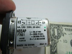 Tyco Corcom EMI Filtered Power Entry Modules 6A 120/250VAC 6609000-9 F7651 6EEAP