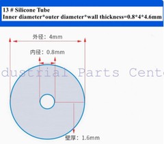 2pcs 13#/5m 14#/5m 19#/5m 16#/5m 25#/5m Peristaltic Pump Special Silicone Hose