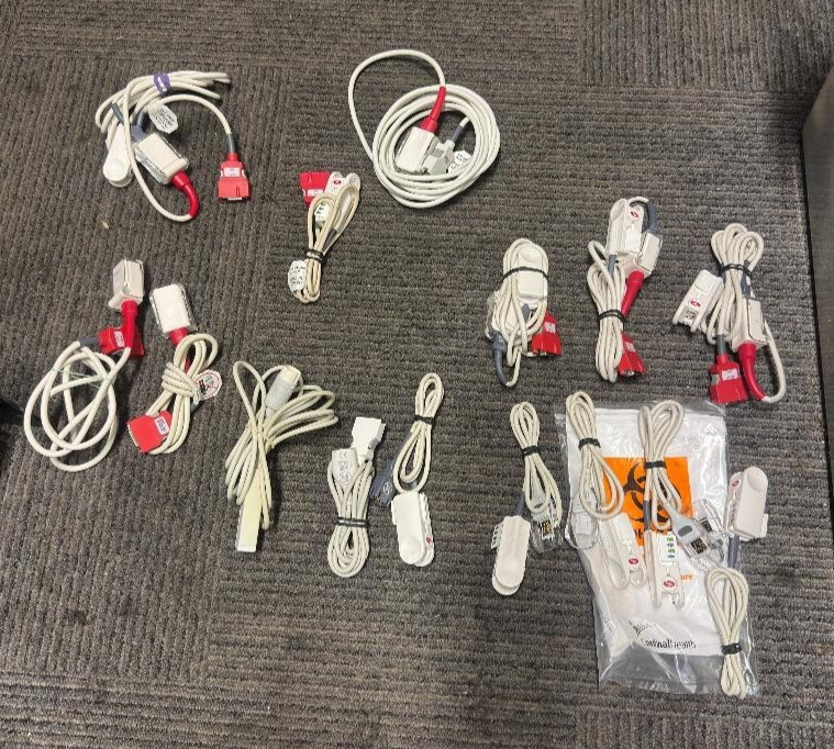 Lot of 15 Masimo SpO2 Adapter Extension Patient Cable Different Models @ M6