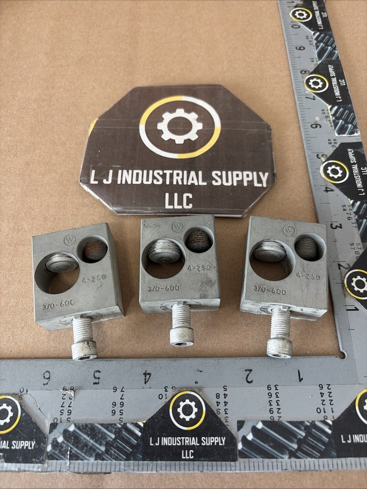 [Set of 3] WESTINGHOUSE T401LA Copper Lug Set 4-250 , 3/0-600 _GOOD TAKE-OUTS!