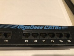Black Box GigaBase CAT5e Patch Panel – 24 Port And Panel-12 Lot Of 2