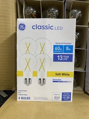 96 BULBS Packages GE 60 Watt LED Standard light bubs BEST PRICE Online 50 CENTS