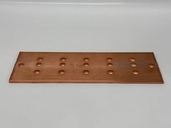 nVent ERICO EGBA14412CC Copper Grounding Busbar With Insulators and Brackets