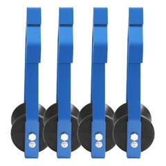 For Universal 4PCS 3 inch Blue Steel Cable Roller Up to 3″ Diameter