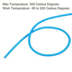 9.8ft 14AWG Electronic Wire High Temperature Electrical Silicone Cable Blue