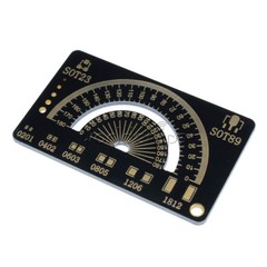 4cm FR4 Multifunctional PCB Reference Ruler Measuring Tool Angle Measure Meter