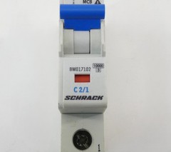 Schrack BM017102 C 2/1 Miniature Circuit Breaker 230-400V MCB