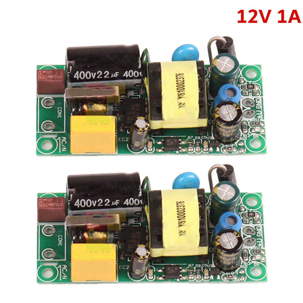 2PCS Switching Power Supply Board Isolated Regulated Power Module 12V1A US