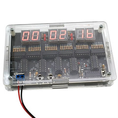 DIY Digital Circuit Clock Electronic Kit Electronic Clock Teaching Kit With Case