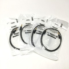 Lot of 4 Pomona 2948-24-0 Stackable Banana Plug Patch Cord Test Lead, Black, 24″