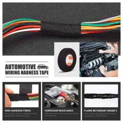 Heat Resistant Cloth Tape Car Cable Wiring Harness Strong Electric Wrap Roll New