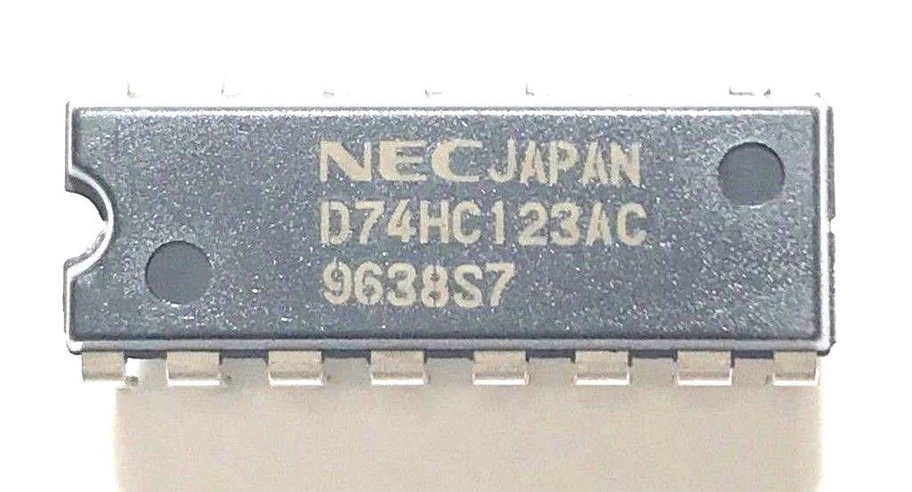 5PCS NEC 74HC123 High Speed CMOS Logic Dual Retriggerable Monostable Multivib