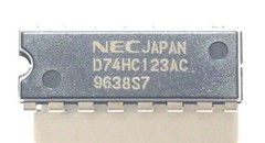 5PCS NEC 74HC123 High Speed CMOS Logic Dual Retriggerable Monostable Multivib