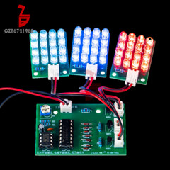 CD4017+NE555 Water Flow Light DIY LED Electronic Kit Soldering Learning Project