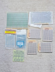 Vtg Electronic Breadboards Misc. lot (9) solder single double sided edge DIY