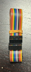 Multi-color Ribbon Cable 14-pin Female Connectors 1 Foot Long