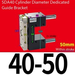 Cylinder Guide Bracket 32/40/50 for Fixing The Rack Extension Rod Accessory