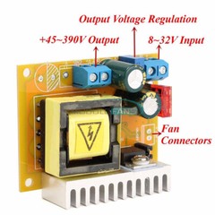 1/2/5X DC8~32V to 45~390V High Voltage Boost ZVS Step-up Booster Charge Module