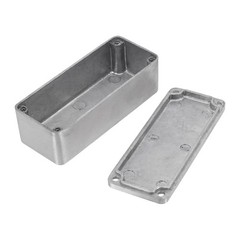 Effect Aluminum Box Metal Electric Case Instrument,Silver Enclosure Project Box