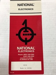 National Electronics 833A POWER TRIODE VACUUM TUBE, 123297