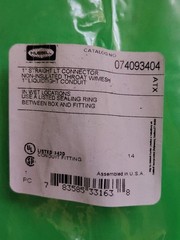 Hubbell Wiring Device-Kellems 074093404 Liquid Tight Grip, Straight,1 In.