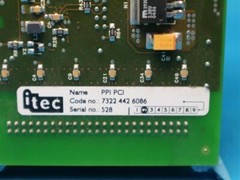 Itec 7322 442 60872 PPI PCI 7322 442 6086 PCI Parset PC Interface Board
