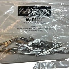 Mueller Electric Alligator Clips (10 Pack, Nickel Plated)
