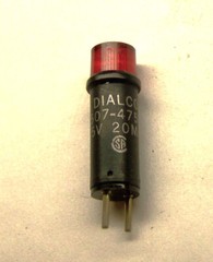 DIALIGHT 507-4757-3331-500 NOS RED LED LAMP CARTRIDGE 2 PIN 5 VDC 20 MA