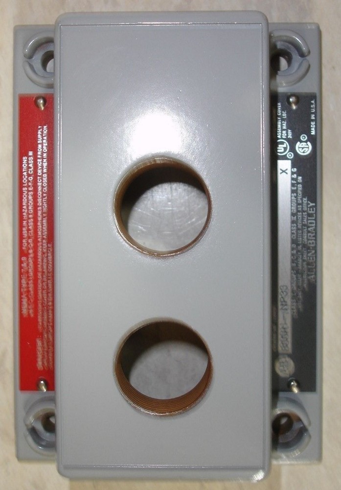 New Allen Bradley Rockwell Automation 800H-NP33 Pushbutton Cover 2 hole type 7&9