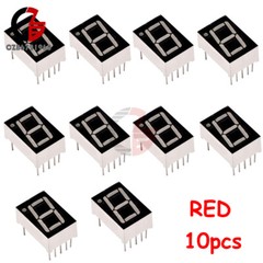 0.56-inch 1-digit 7-segment Common Positive LED Display Digital Tube Blue