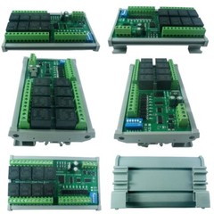 New DC 12V 24V 8DI 8DO RS485 Modbus RTU Relay Module Switch Control Board