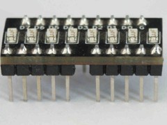 1PC VIOLET 8 CHANNEL BREADBOARD LED 5V