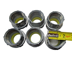 Conduit Hub, Indoor/Outdoor, Watertight, Zinc, 1 1/2”