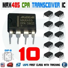 10pcs MAX485CPA DIP-8 MAX485 RS-485/RS-422 Interface IC Transceiver Chip Arduino