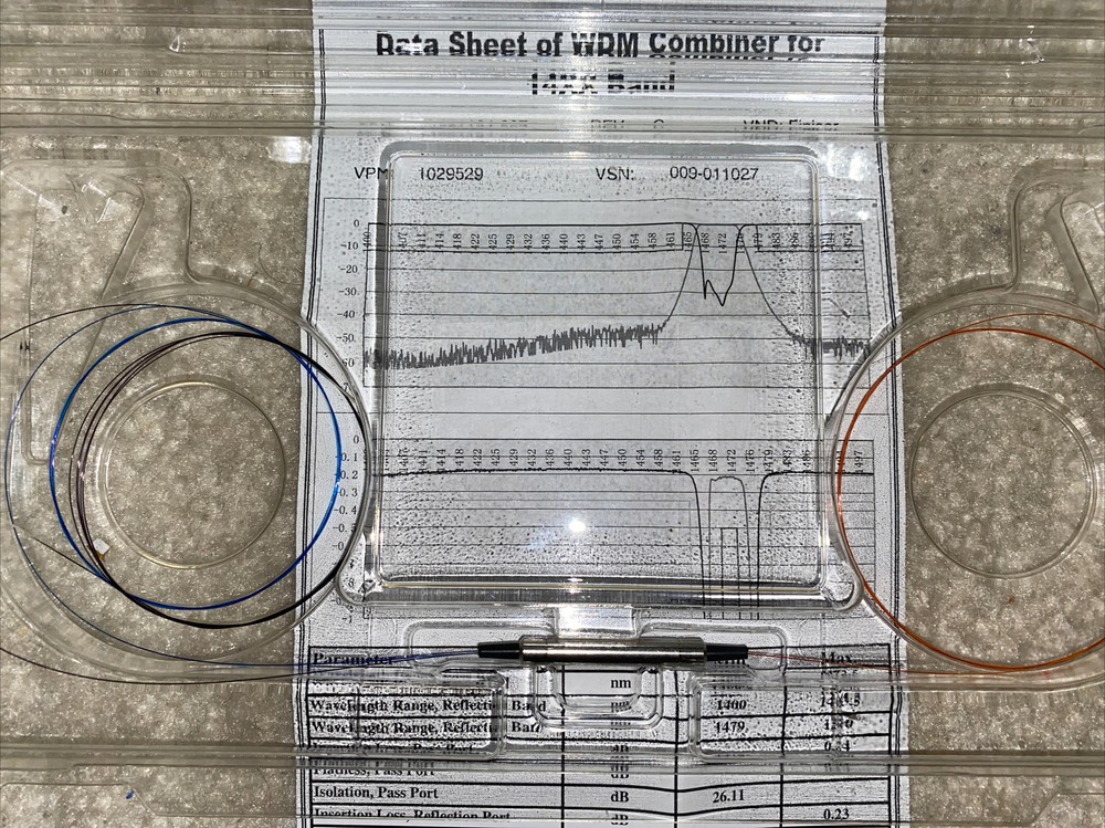 WDM Fiber Optic Combiner for 14XX/1470 – 1468.5-1472.5 Pass Band 91001164-00X