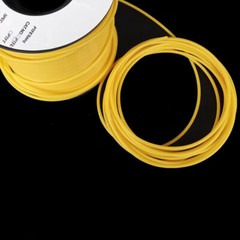 Yellow L Type PTFE Tube Pipe 150V Thin Wall 0.15/0.2/0.3mm ID 0.3mm~3.38mm Hose