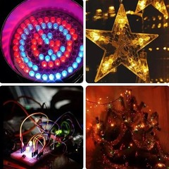 70pcs 7 Colors 3mm LED Diodes White Warm White Red Blue Green Yellow Orange