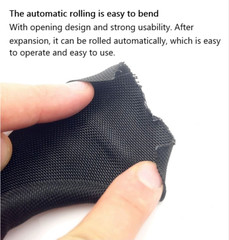 Black Braided Split Cable Hose Sleeve Wire Loom Tube Pipe SelfClosing Protection