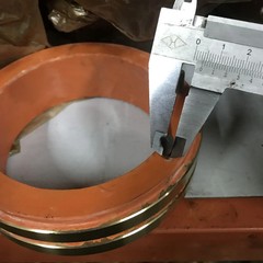 2-Ring 2-Way Conductive Ring Slip Ring Sliding Bracelet Copper Ring 100*135mm