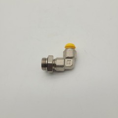 Lot of 5 Parker C64PB6-1/4 Male BSPP Adjustable Male Elbow, 6mm Tube Diameter