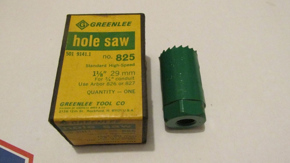 Greenlee 1-1/8″ Hole Saw 825 FOR 3/4″ CONDUIT